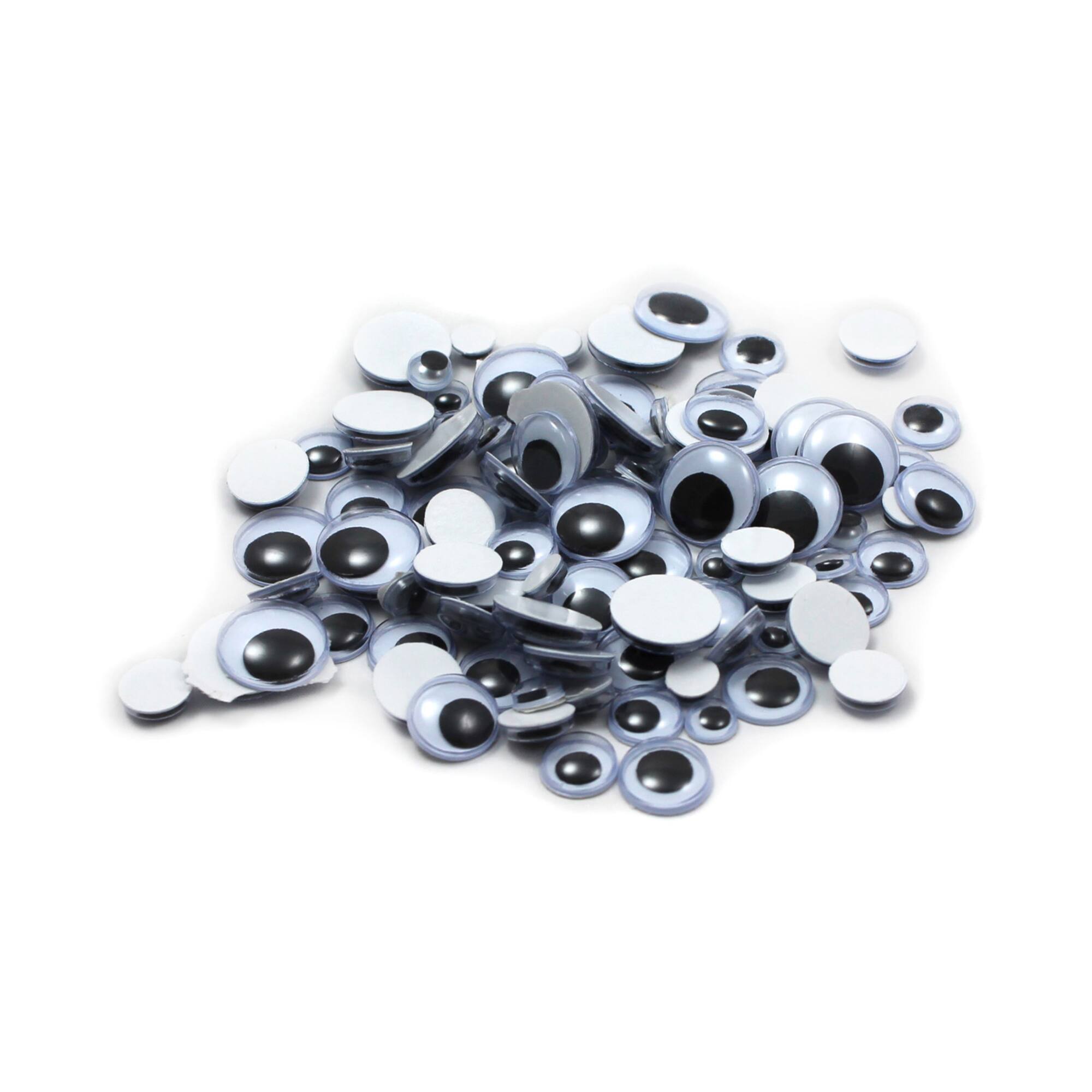 Charles Leonard Peel'n Stick Wiggle Eyes, 12 Packs of 100